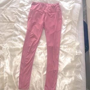 Pink Workout Running spandex with Pockets SPANX workout